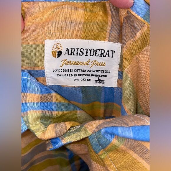 Vintage Aristocrat mens button up shirt - Picture 5 of 5